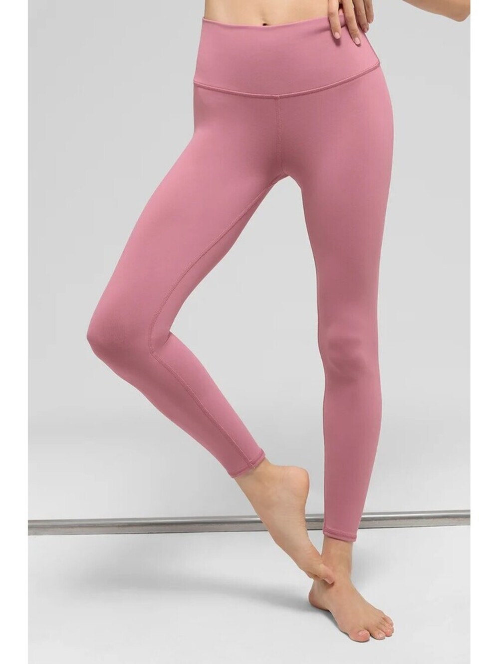 Alo Yoga 7/8 High-Waist Airbrush Legging Pink Wild Rose M NWT